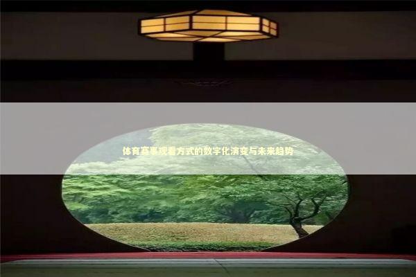 体育赛事观看方式的数字化演变与未来趋势 体育赛事观看方式的数字化演变与未来趋势 体育新闻